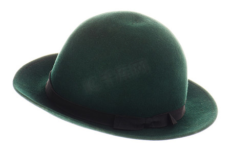 绿色复古帽子