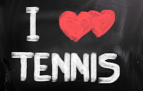 我爱网球概念