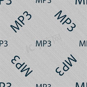 Mp3 音乐格式标志图标。