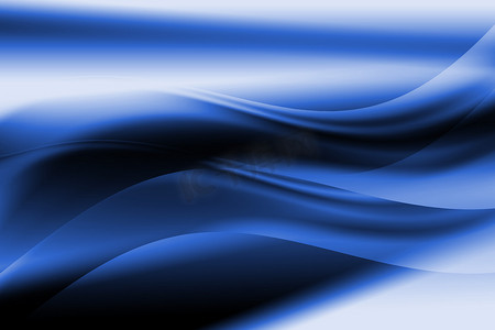 蓝色抽象曲线和线条背景