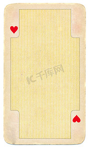 复古扑克牌红心背景