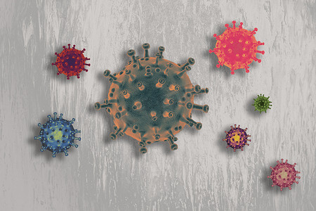 烫金大字海报摄影照片_COVID-19冠状病毒预防和检疫概念海报