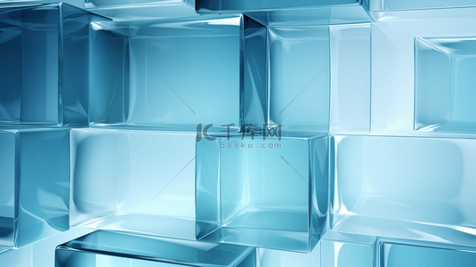玻璃纹理立体3D透明背景