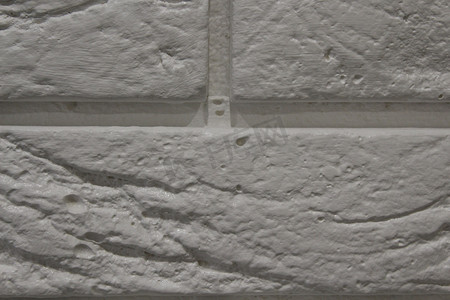 现代白色砖墙纹理背景的壁纸。