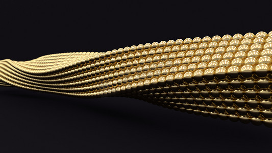 3D 黄金螺旋背景。