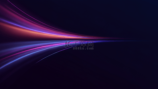 运动背景图片_紫色流动运动霓虹抽象光弧光线