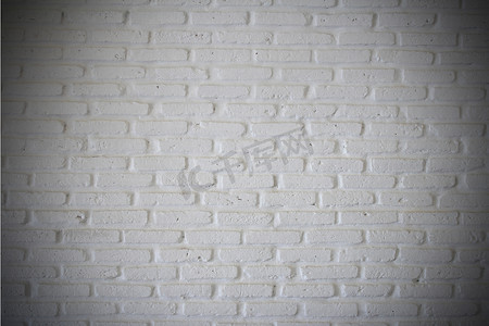 白色砖墙摄影照片_白色砖墙