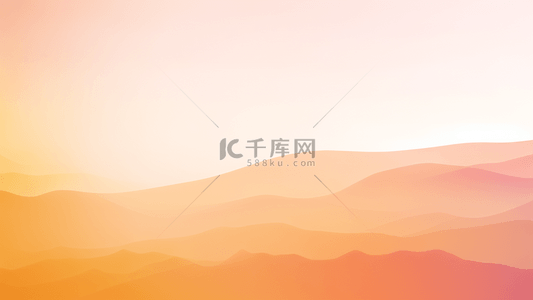 太行山脉背景图片_橙色抽象渐变彩色山脉背景