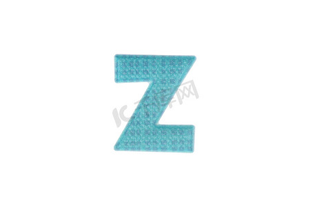 孤立在白色背景上的字母 Z