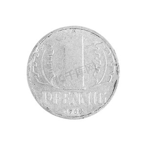 德国芬尼硬币。
