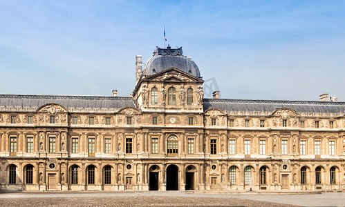 法国巴黎卢浮宫博物馆（Musee du Louvre）外观