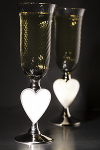 香槟和情人节、爱情和奢华