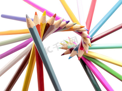 铅笔画铅笔摄影照片_铅笔颜色
