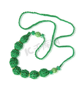 绿色纱线制成的装饰