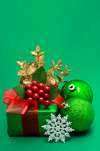 圣诞绿色礼盒