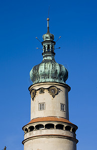 捷克共和国梅图伊河畔新梅斯托城堡塔楼