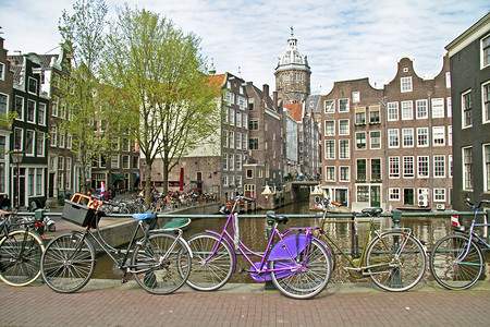 荷兰阿姆斯特丹的城市风景