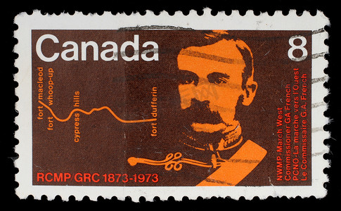 加拿大印制的邮票，显示专员 G. A. French