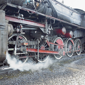 蒸汽机车 (33-326) 细节，杜布拉瓦，波斯尼亚和黑塞哥