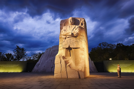 马丁路德金摄影照片_华盛顿特区 — 10 月 10 日：纪念马丁·路德·金博士