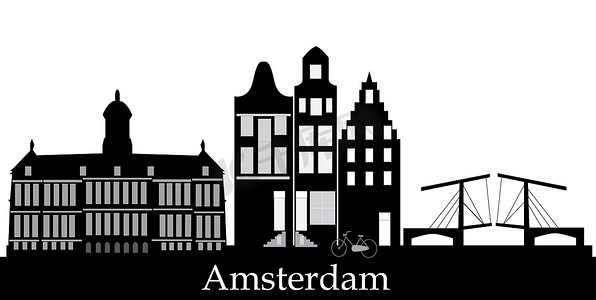 建筑学摄影照片_阿姆斯特丹的天际线