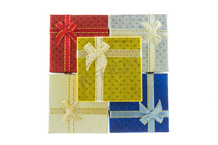 5个圣诞节及重要节日方形礼盒套装