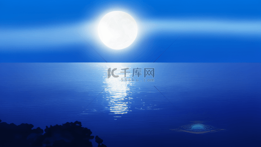 中秋节中国风月亮背景图片_中国风传统节日中秋节月亮满月