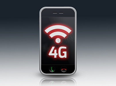 手机海报壁纸摄影照片_智能手机“LTE/4G”