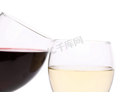 红葡萄酒杯和白葡萄酒杯