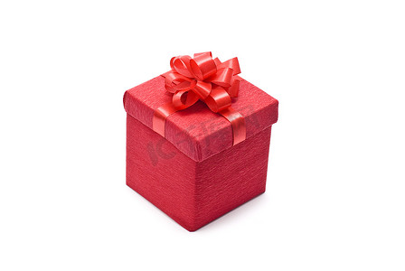 有弓的红色礼物盒