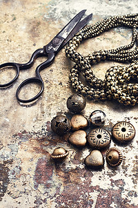 珠子的复古工艺品。