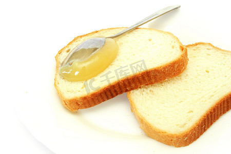 白面包加蜂蜜