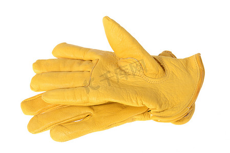 黄色工作手套