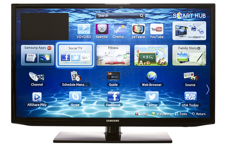 配备 Samsung Apps 和网络浏览器的智能电视