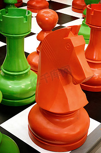 多彩的国际象棋骑士