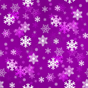 紫色的雪花摄影照片_淡紫色雪花