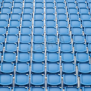 体育场的蓝色座位