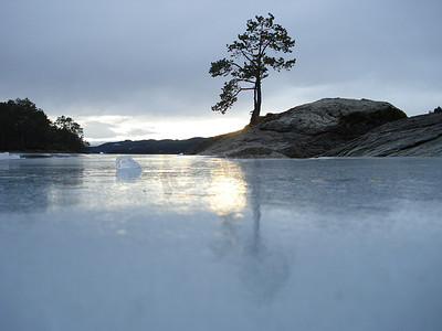 结冰的湖