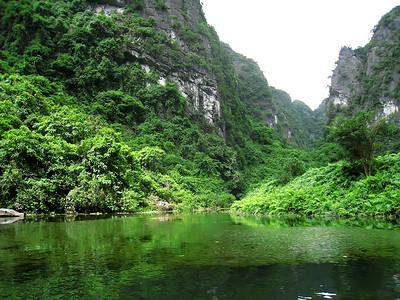 风景与山和河，长安，宁平，越南