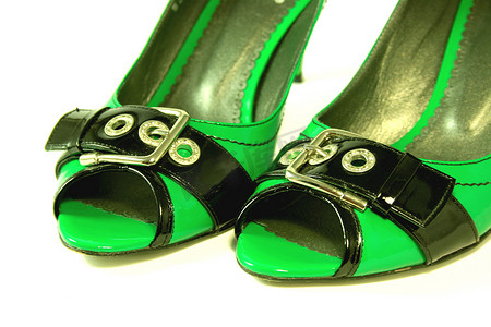 绿色高跟鞋