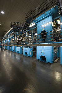 一家报纸工厂的内部视图