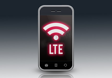 手机海报摄影照片_智能手机 LTE