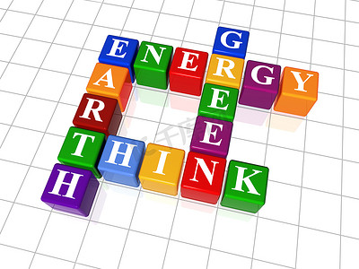 填字游戏 26 - 能源、地球、思考、绿色