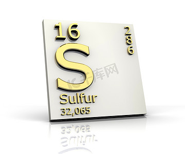 三列摄影照片_硫的形式元素周期表