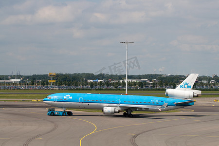 荷兰皇家航空 MD-11 在史基浦机场