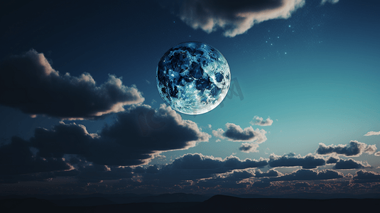 天空中的月球1