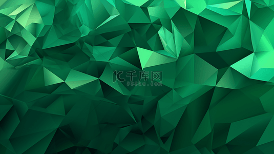 绿色几何图形背景图片_3D几何图形背景