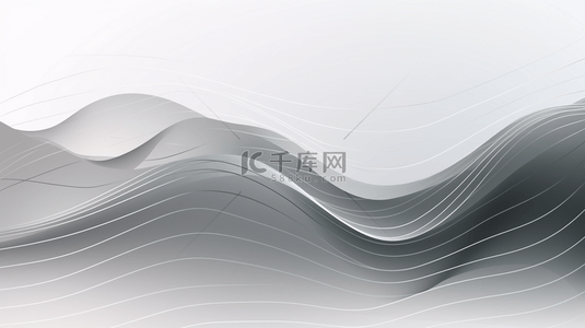 圆点碎片背景图片_抽象白色背景现代渐变灰色横幅，含有波浪曲线、圆点元素，优雅的科技网络和未来商业概念的矢量插图。