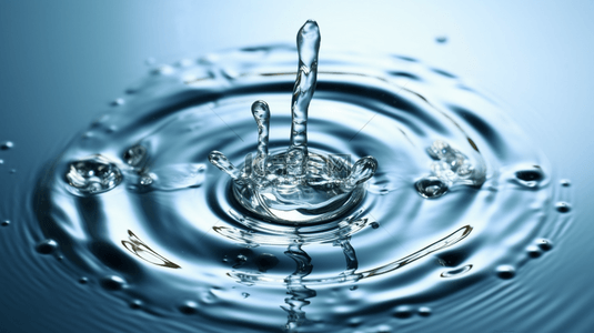 水流元素背景图片_水滴形成的圆圈