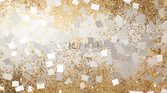 粉末纹理背景图片_抽象的白色背景，带有金色闪光粉末。